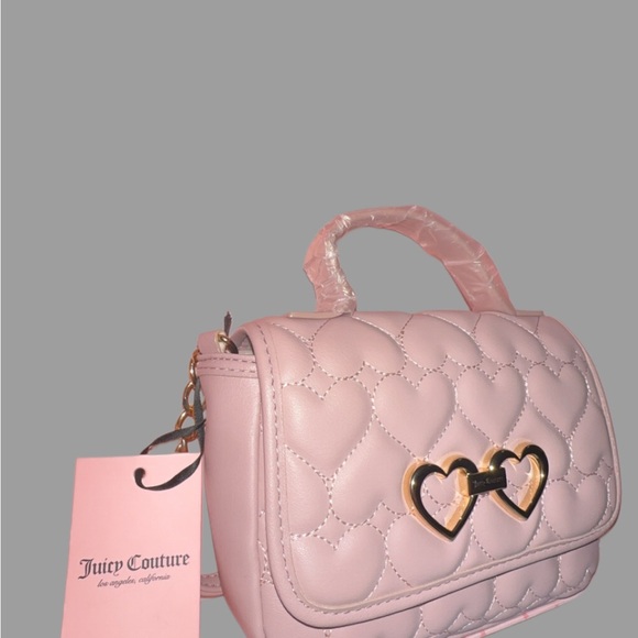 Juicy Couture Handbags - Juicy Couture Light Pink Heart Mini Bag